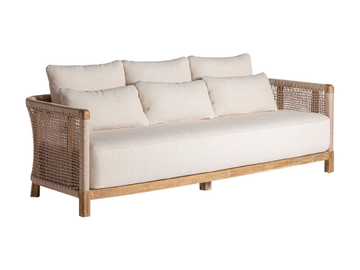 TRENA - 3-seater fabric and wooden sofa by Vical Home - view 3